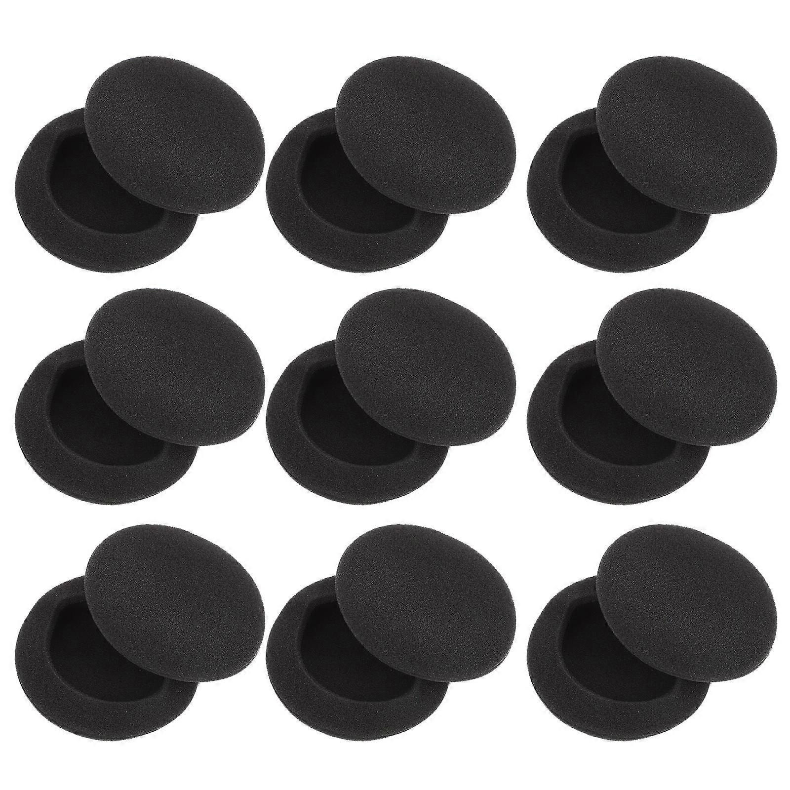 Black Earphone Earpads for Headset Replacement Cushions 20Pcs Comfortable