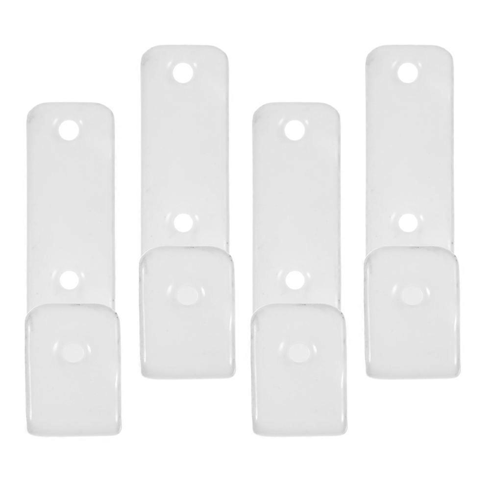 White Iron J Hooks for Bunk Bed Ladder Use 8Pcs Durable Hooks