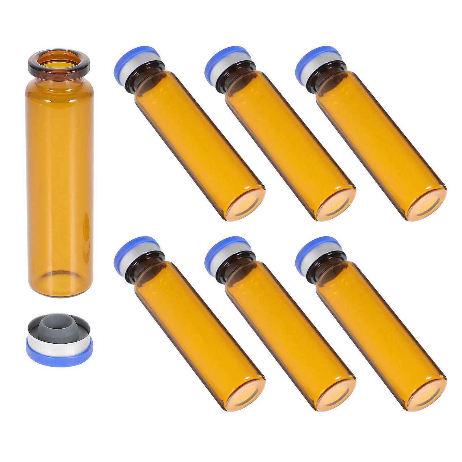 Coffee Glass Sample Containers Laboratory Reagent Bottles for Storage Use 25Pcs