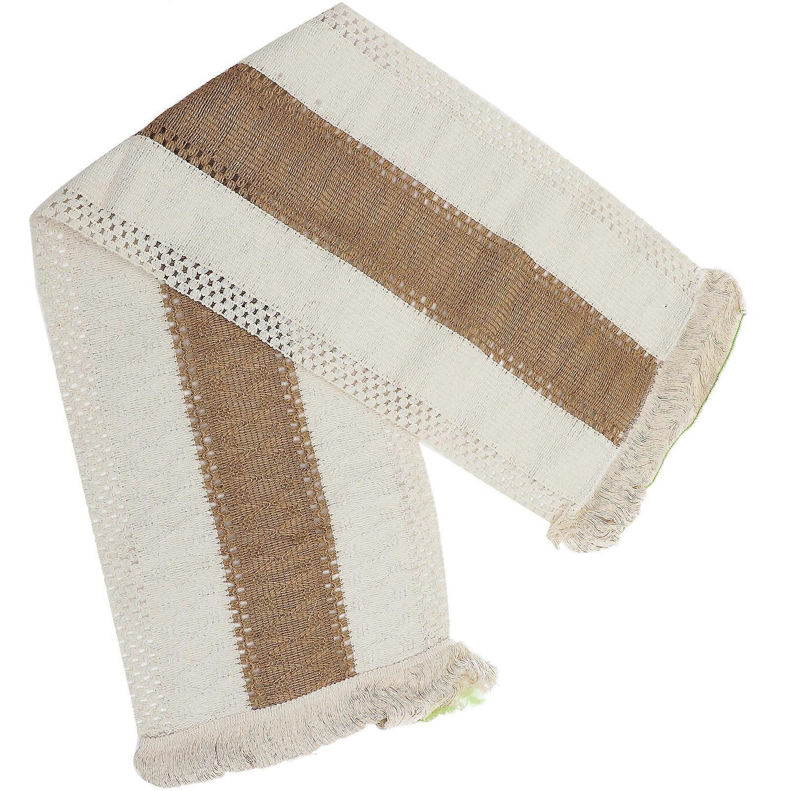 Linen Table Runner Cotton Tablecloth for Home 6Pcs Kitchen Decor