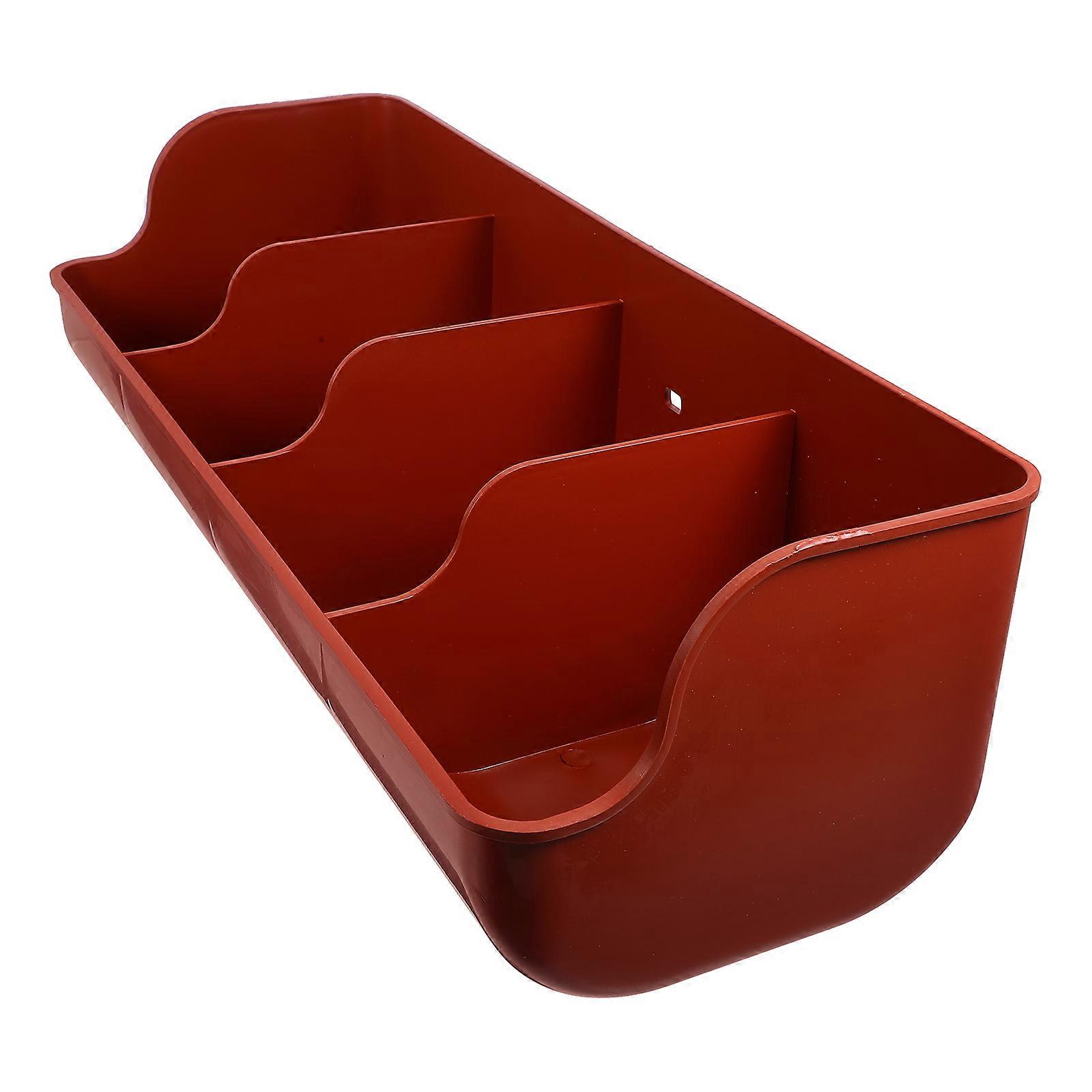 Pig Feeder Multi-Slots Trough for Pet Use Plastic Material