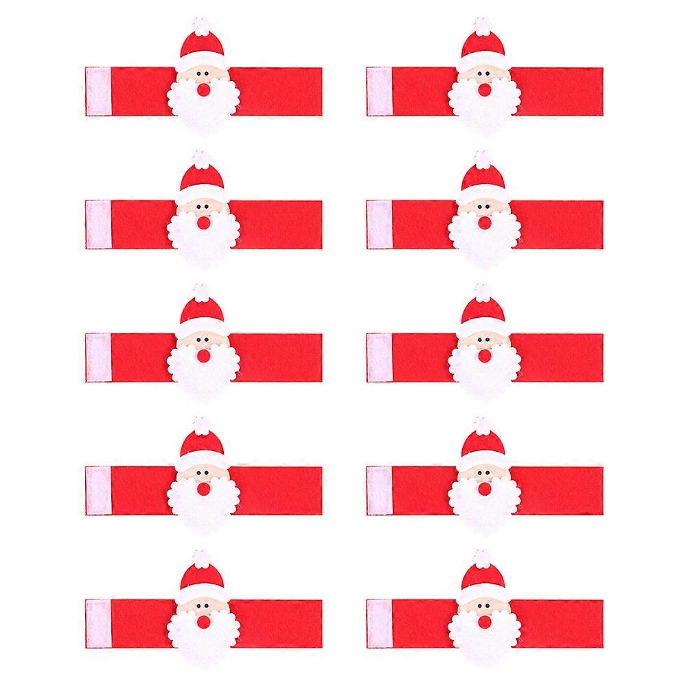 Serviette Holder Santa Claus Design 20Pcs for Christmas Table Setting