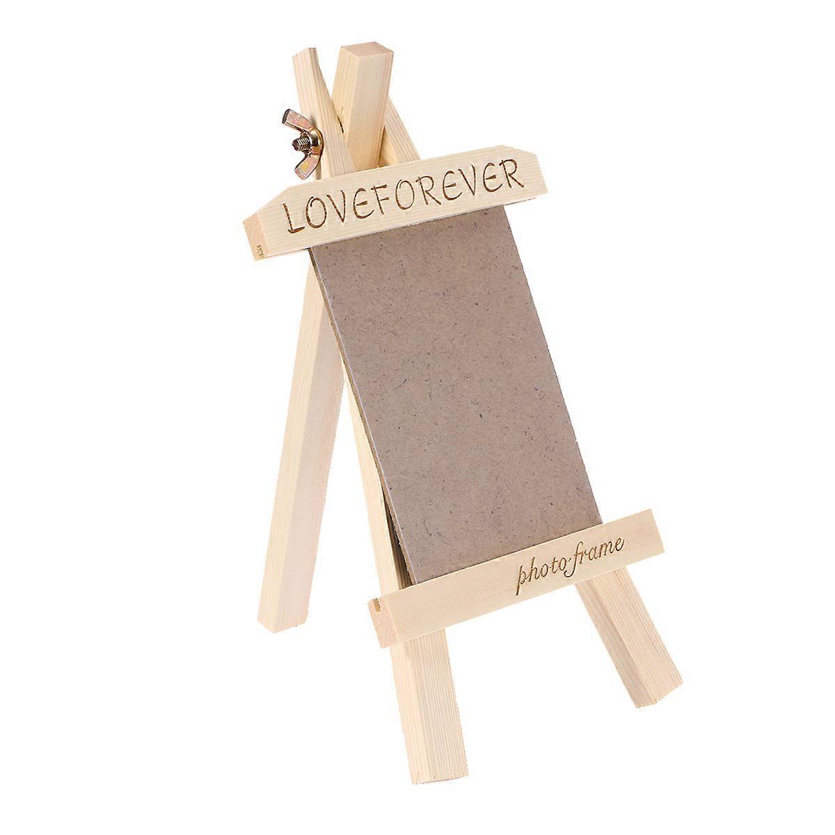 Wooden Photo Frame for Display with 3Pcs Creative DIY Tabletop Frames Multi Color