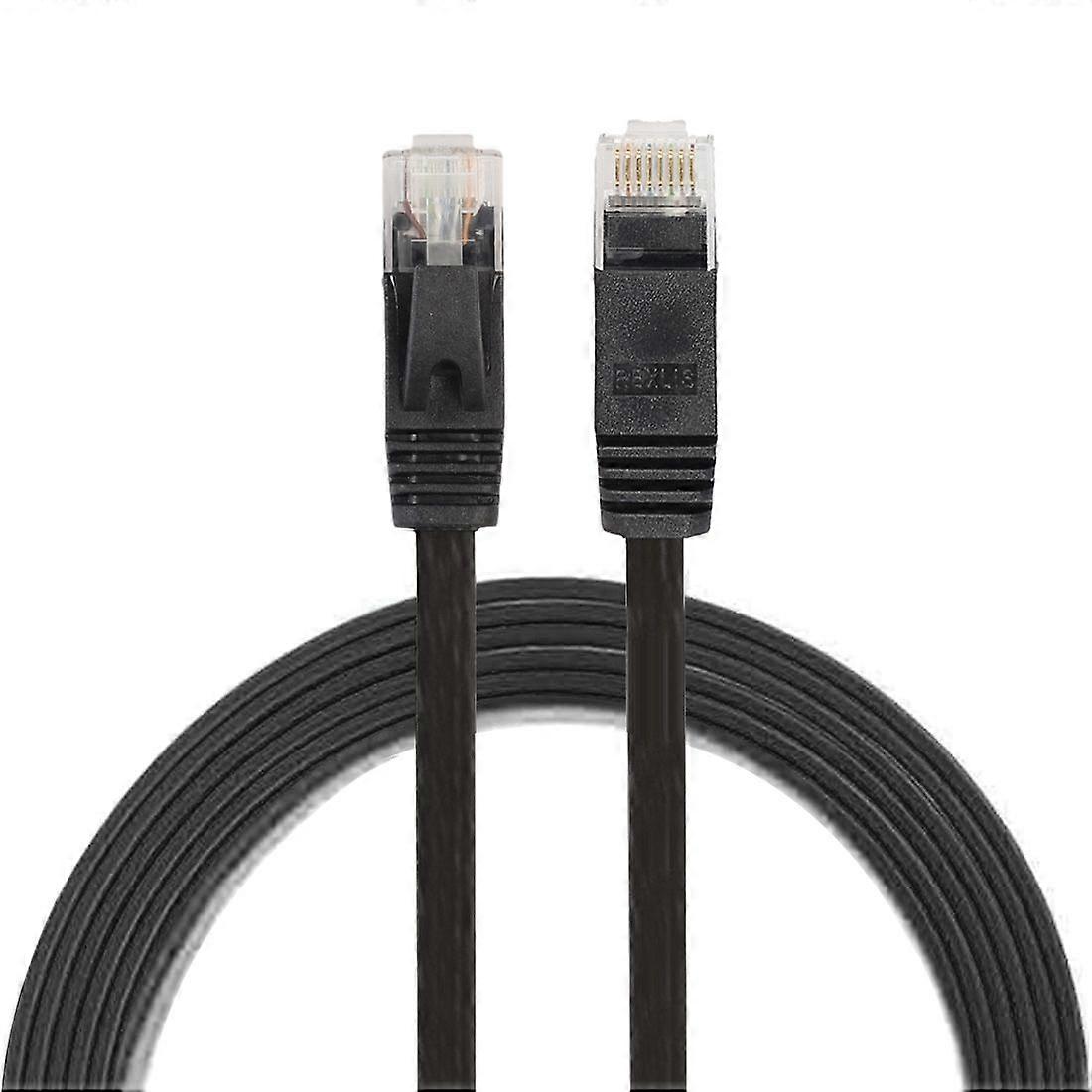 1.8m CAT6 Ultra-thin Flat Ethernet Network LAN Cable, Patch Lead RJ45