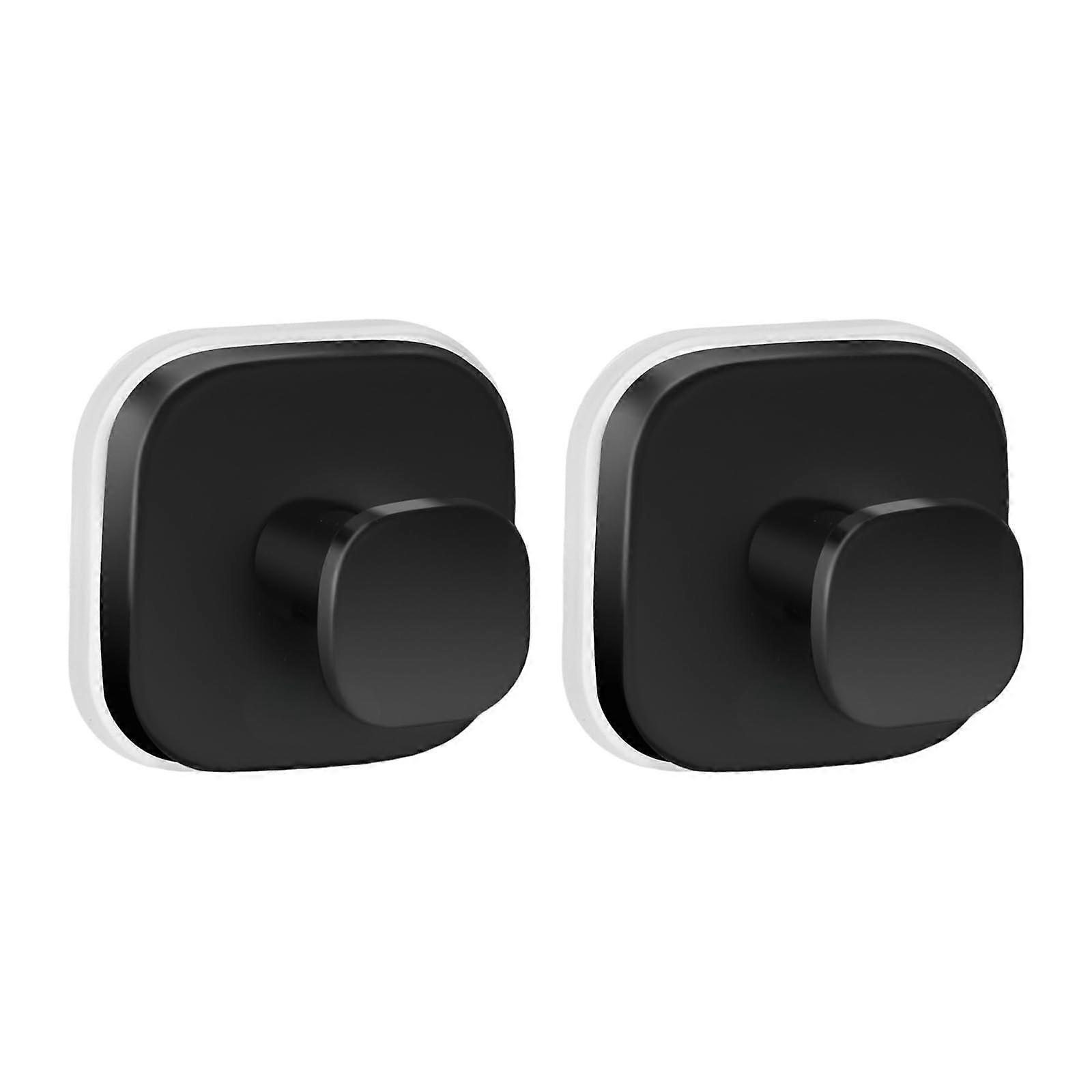 Stainless Steel Suction Hook Rustproof Waterproof Wall Mount for Bathroom and Kitchen Black