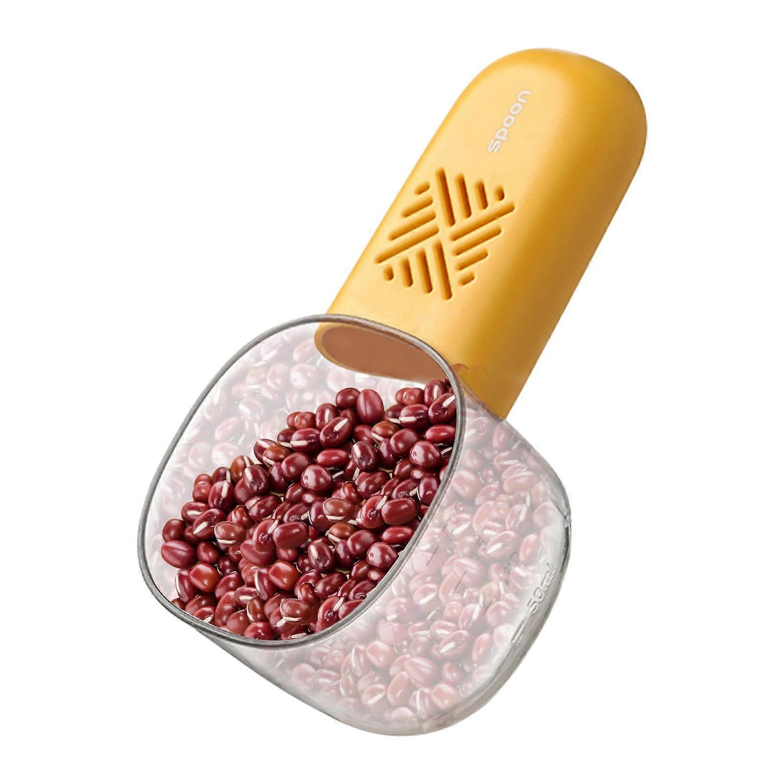 Kitchen Scooping Measuring Spoon with Visible Scale and NonSlip Handle for Dry Goods Baking