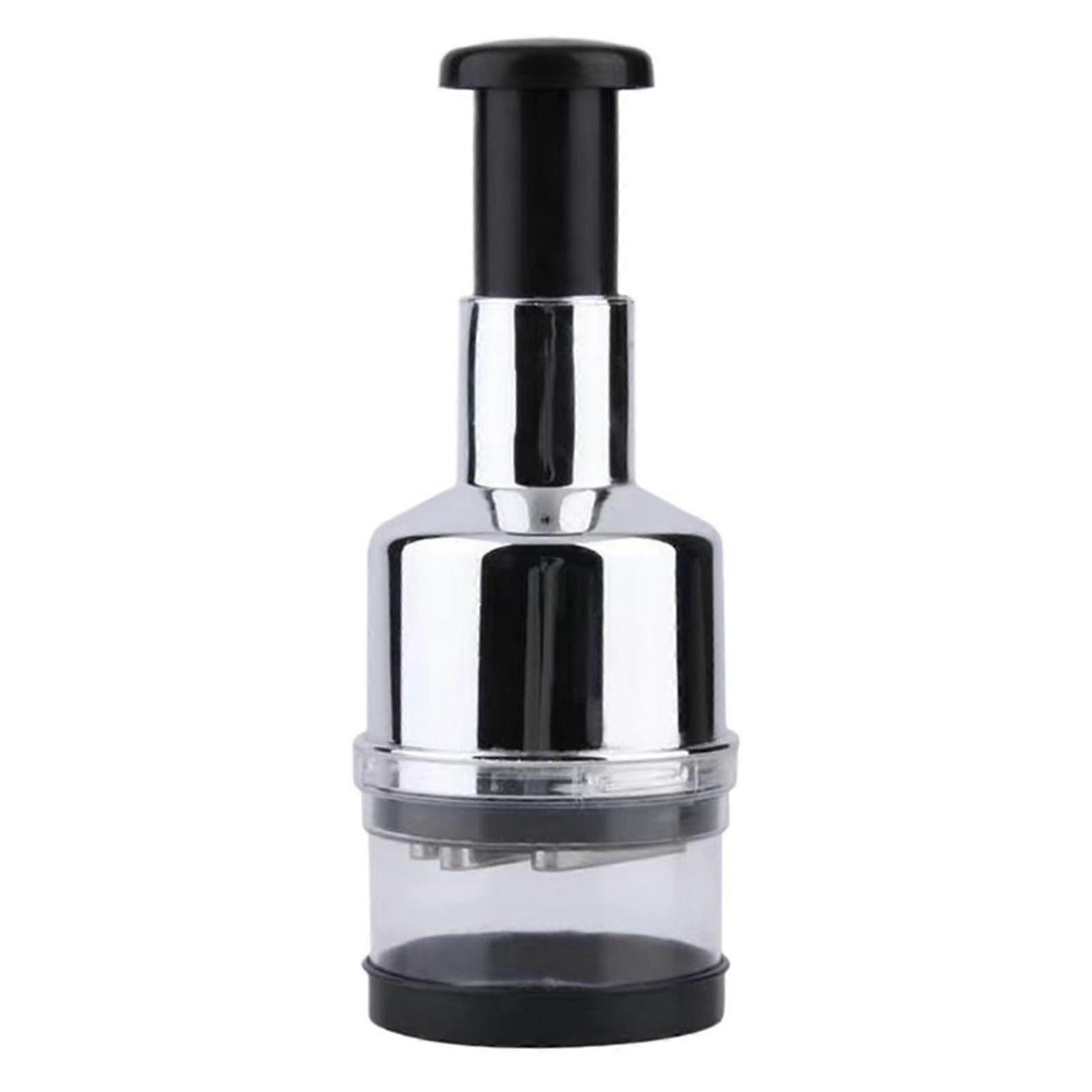 Garlic Press and Onion Chopper Manual PushType Tool for Fast Vegetable Preparation Kitchen