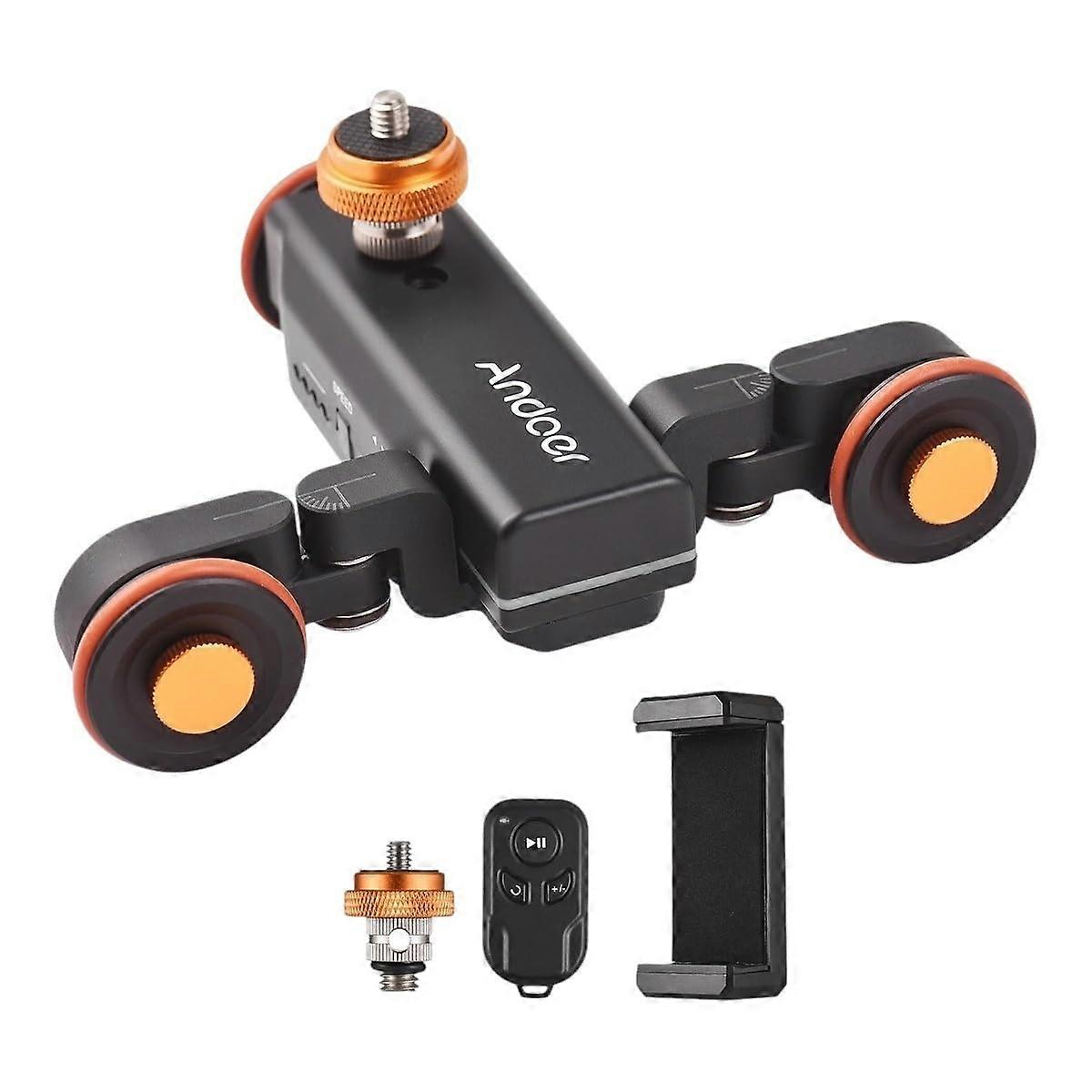 Motorized Camera Slider with 3 Speeds Adjustable and 2.4G Wireless Control, Scale Indication