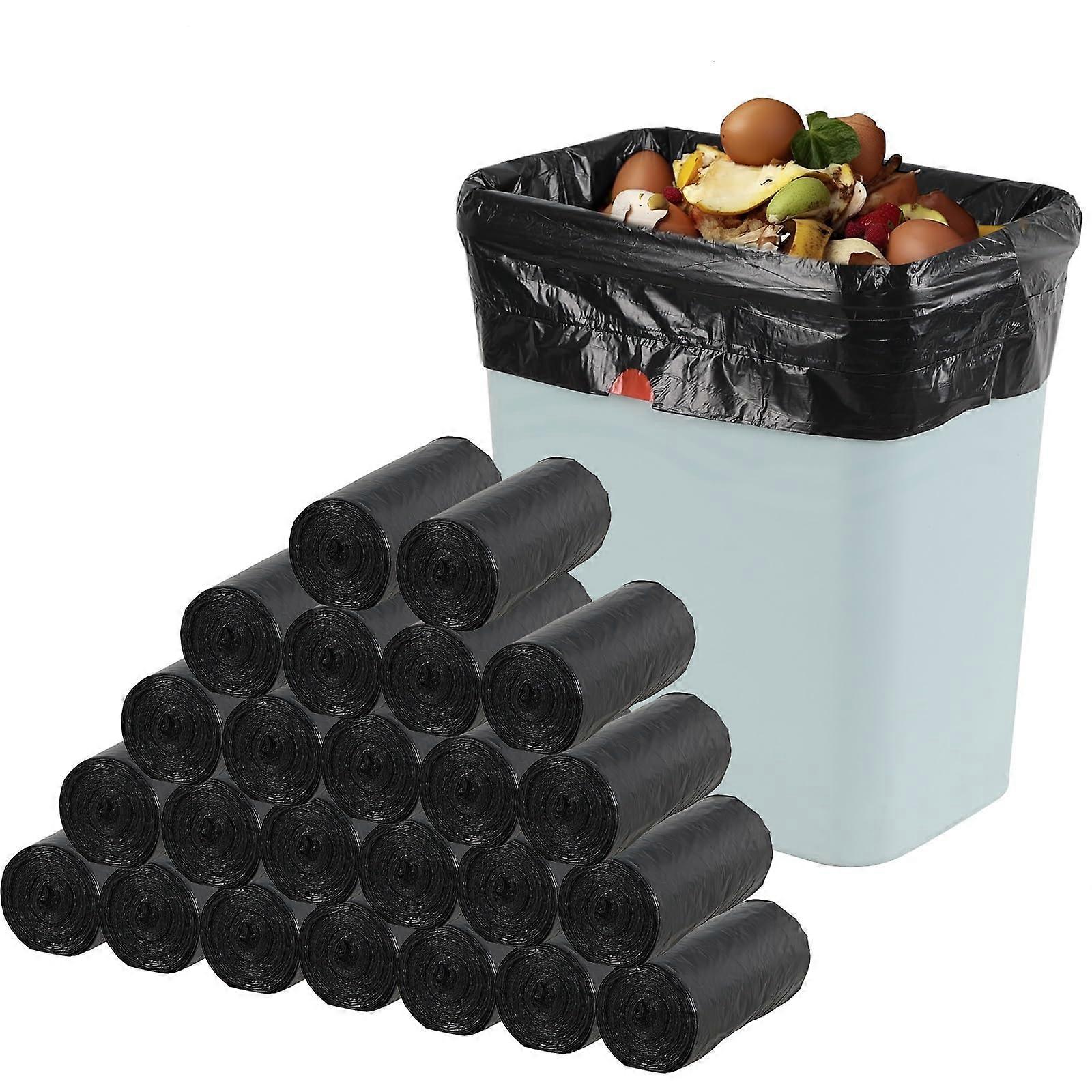 6 Gallon Drawstring Trash Bags Bulk Pack 1260 Count Strong Bathroom Kitchen Can Liners