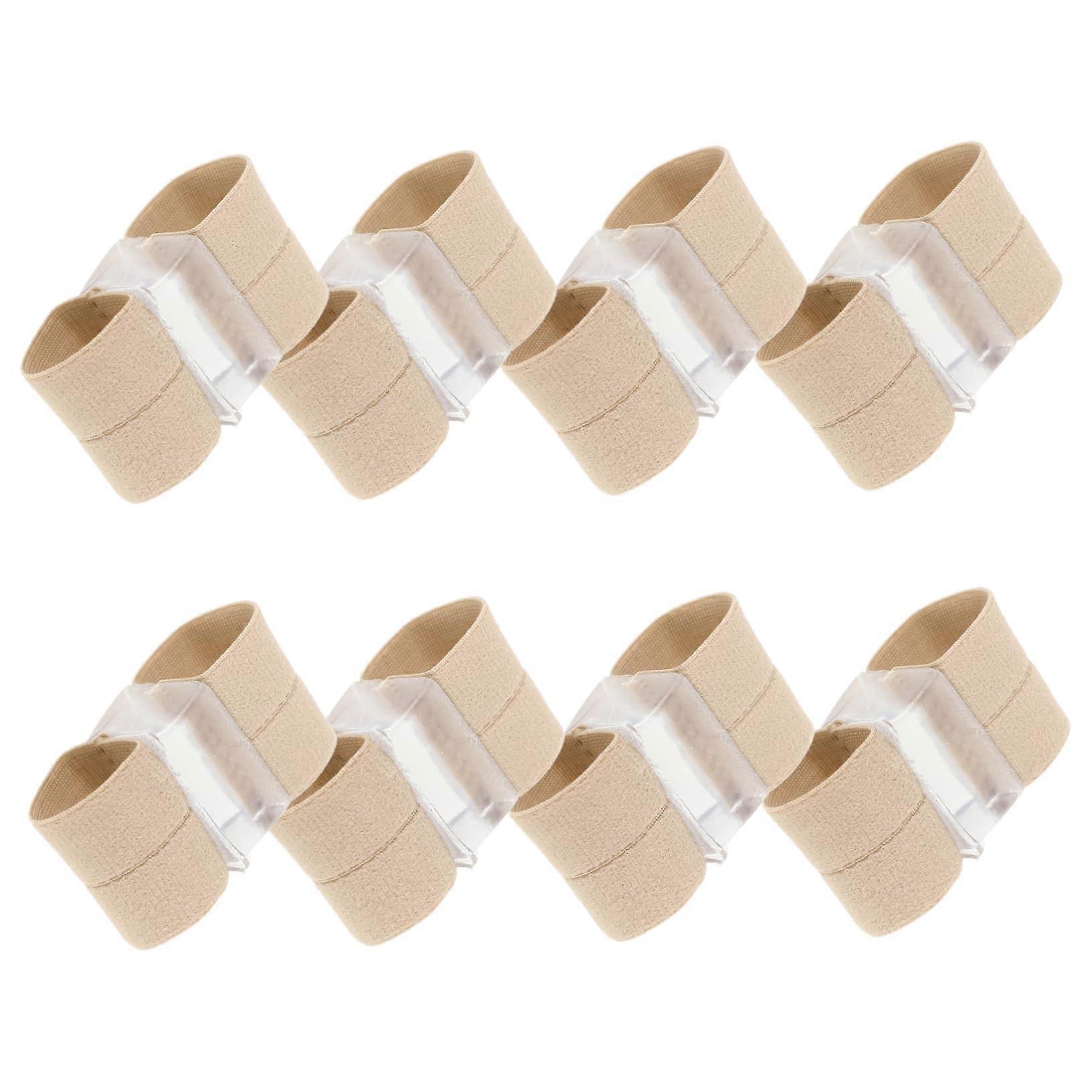 8pcs Adjustable Toe Separators and Bunion Corrector with Soft Elastic Support for Comfortable Daily Wear