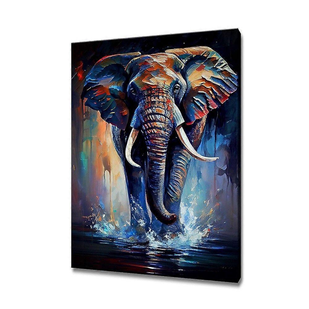 Raging Elephant Colourful Jigsaw Puzzle Brain Teaser H2447