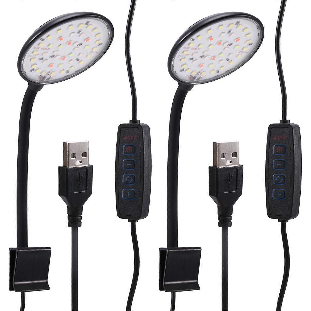 USB Small Fish Tank Light Variable Color Dimming Clip Light Led Light