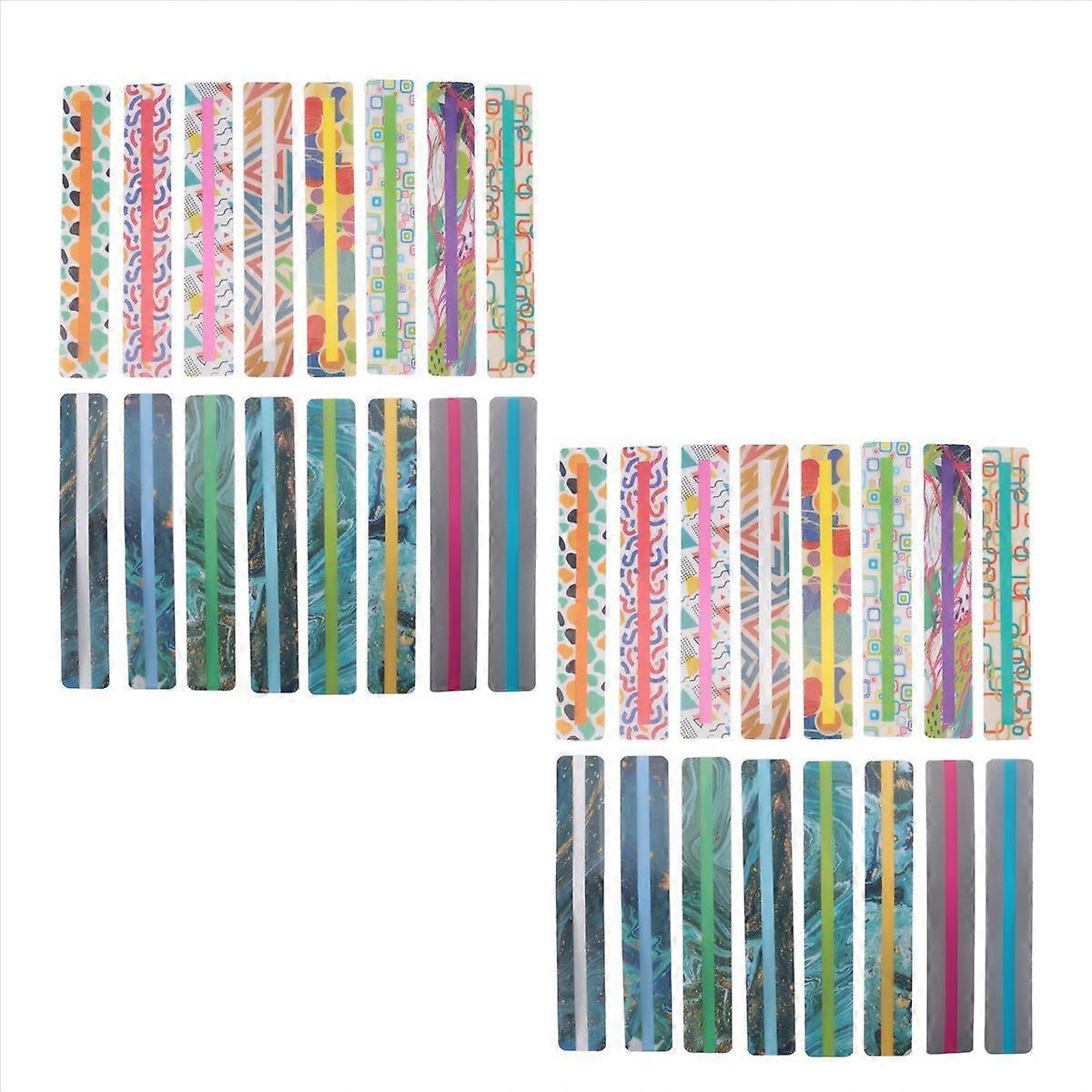 32Pcs Guided Reading Strips for Kids, Dyslexia Reading Strips