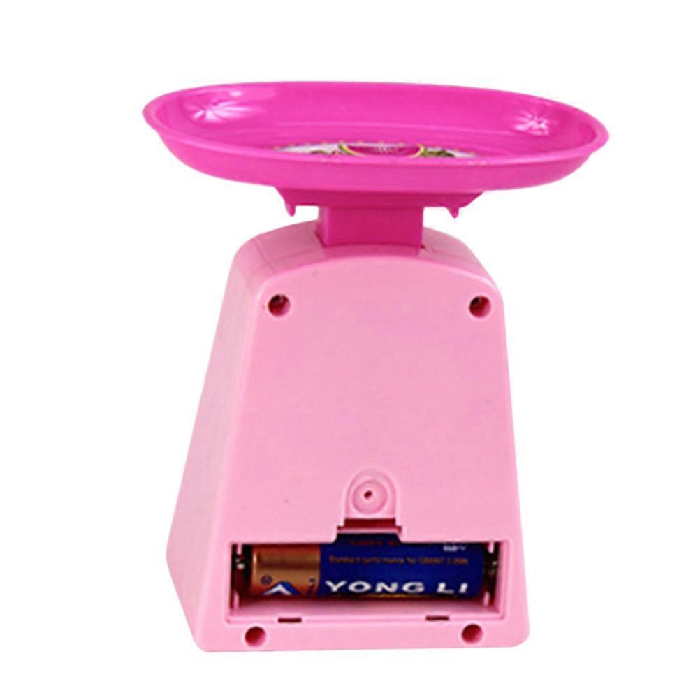 Simulation Electronic Scale Toy Wooden Mini for Kids Play