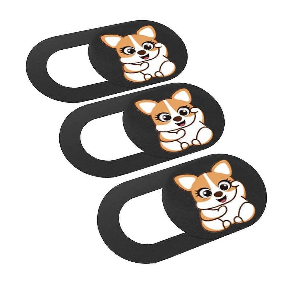 Orange Laptop Camera Cover Slide for Webcam Privacy Lens Protector 3Pcs