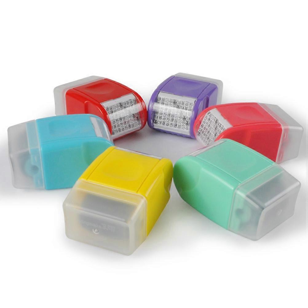 Selfinking Stamp Mini Roller Stamp for Office Use 2Pcs Light Green