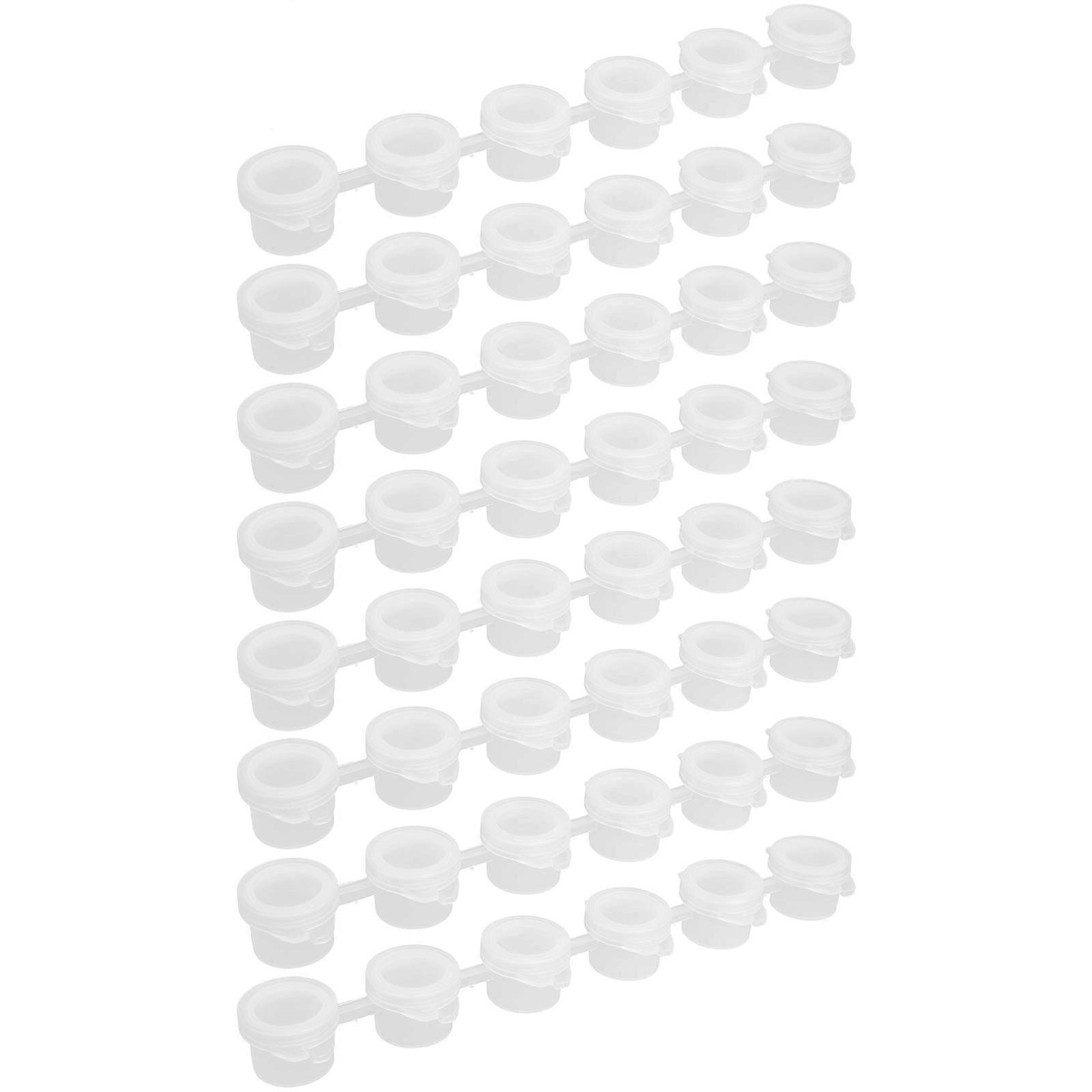 Paint Box Pod Strips for Storage 40Pcs Transparent Pe Pigments Containers