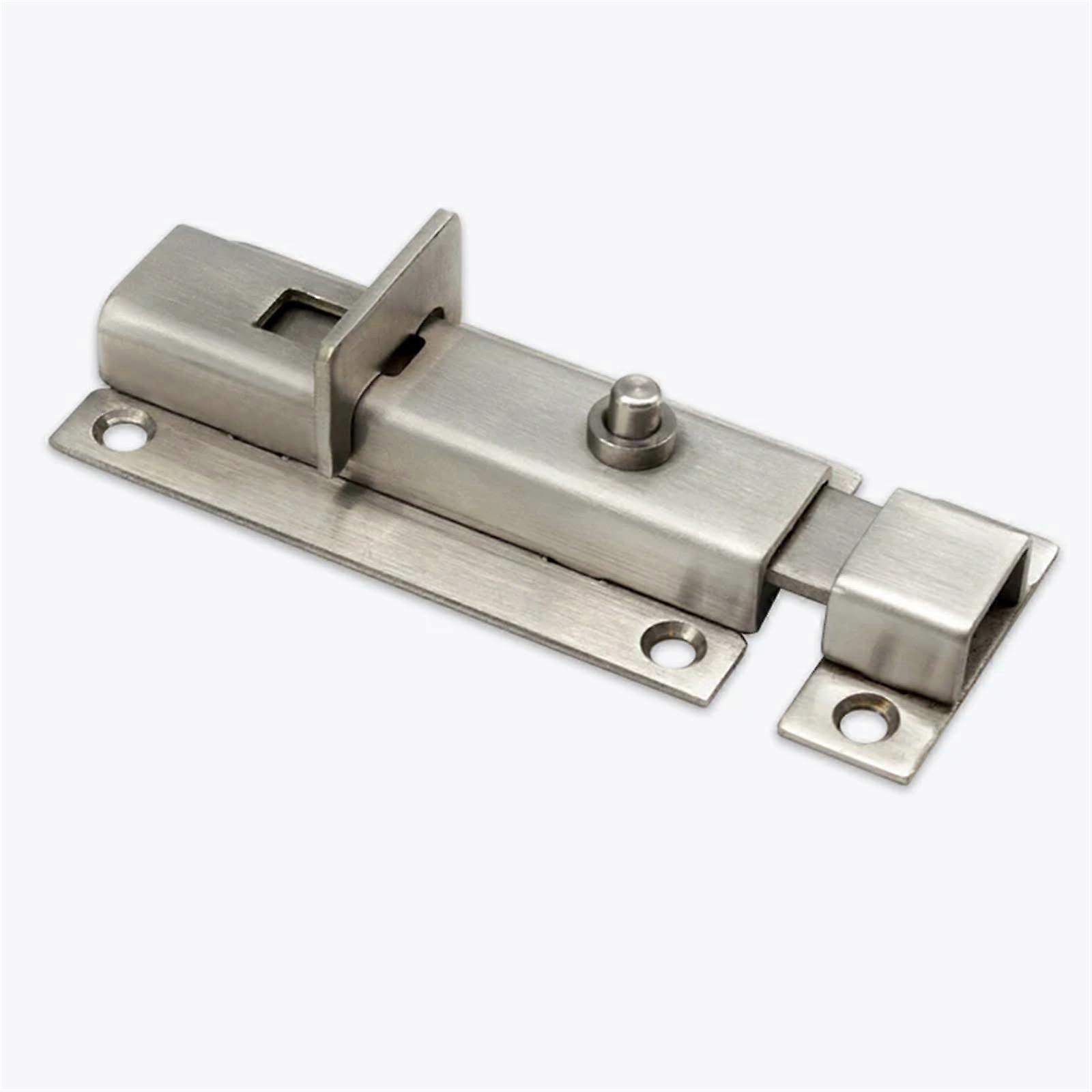 Door Security Latch 304 Stainless Steel Spring Lock Bolt for Window and Gate Quick PushButton Lock