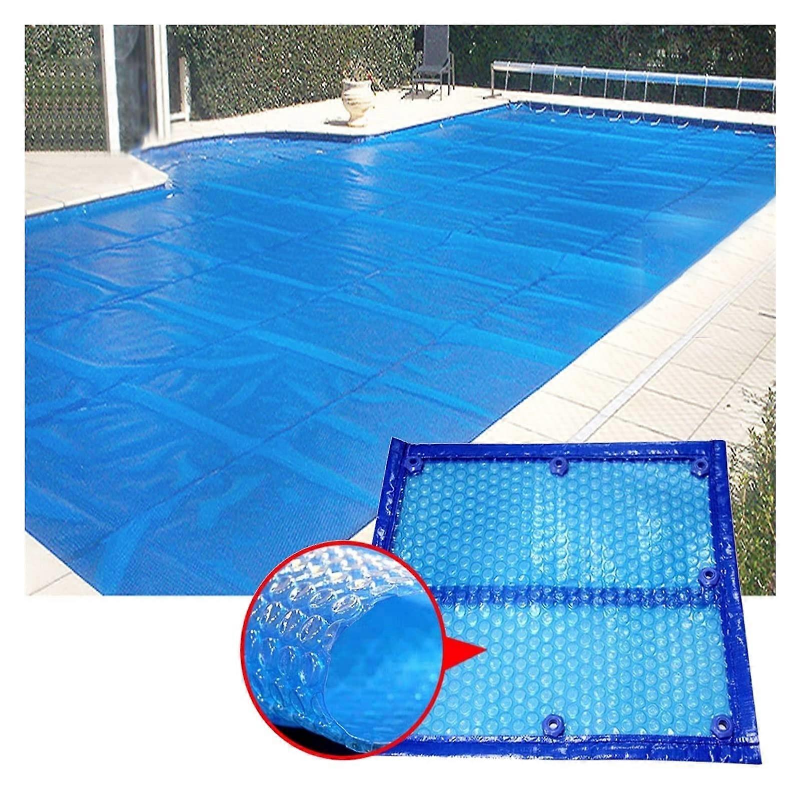 Blue Rectangular Swimming Pool Cover 5.5x2.5m Waterproof UV Resistant Above Ground