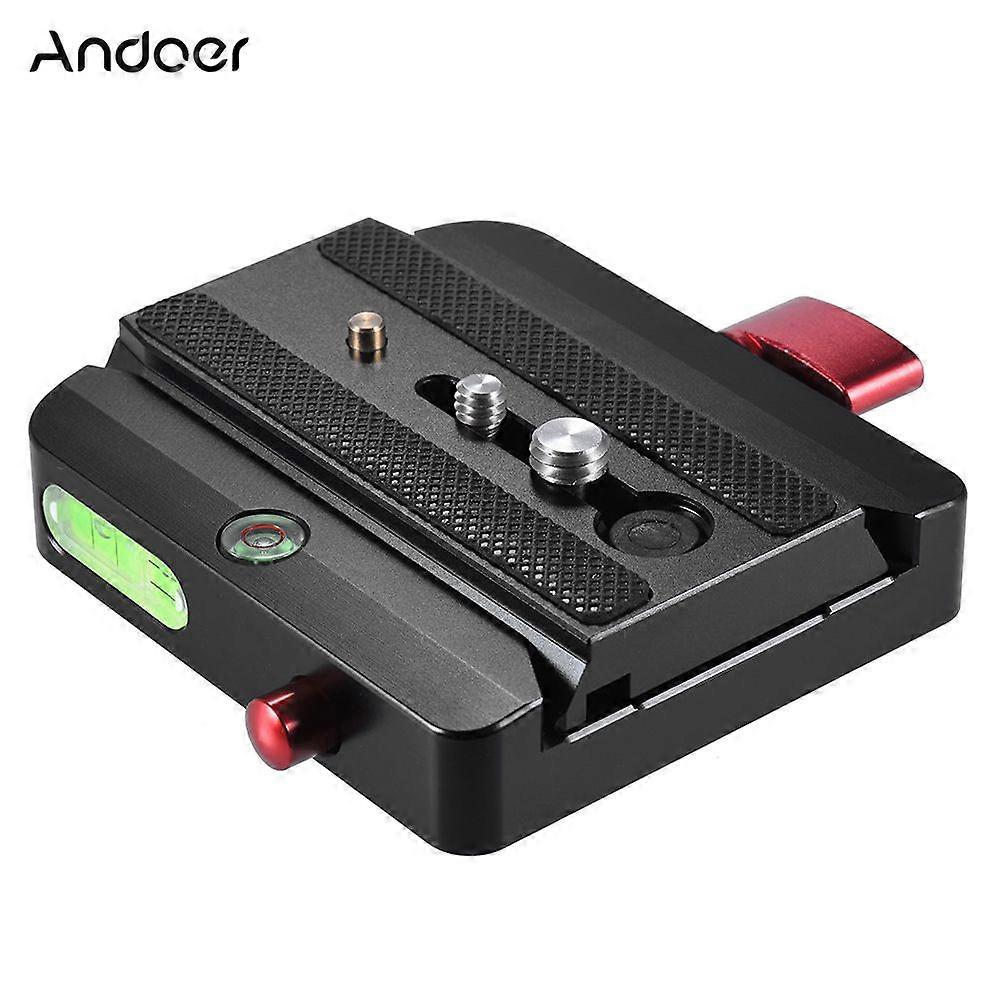 Andoer Rapid Connect Adapter with Quick Release Sliding Plate Compatible With Manfrotto Tripod 577 Replacement