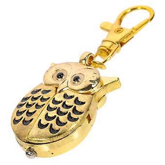 1pc Retro Owl Shape Pocket Watch Lovely Pretty Spreading Wings Owl Pocket Watch