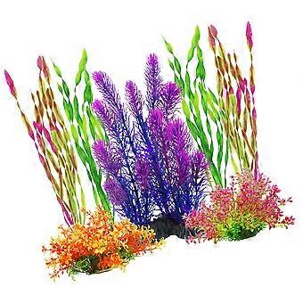 Fish Tank Ornaments Simulation Grass for Decoration 35Pcs