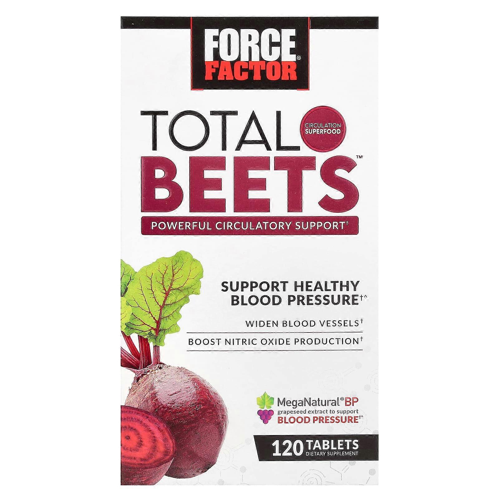 Force Factor, Total Beets, Powerful Circulation Support, 120 Tablets