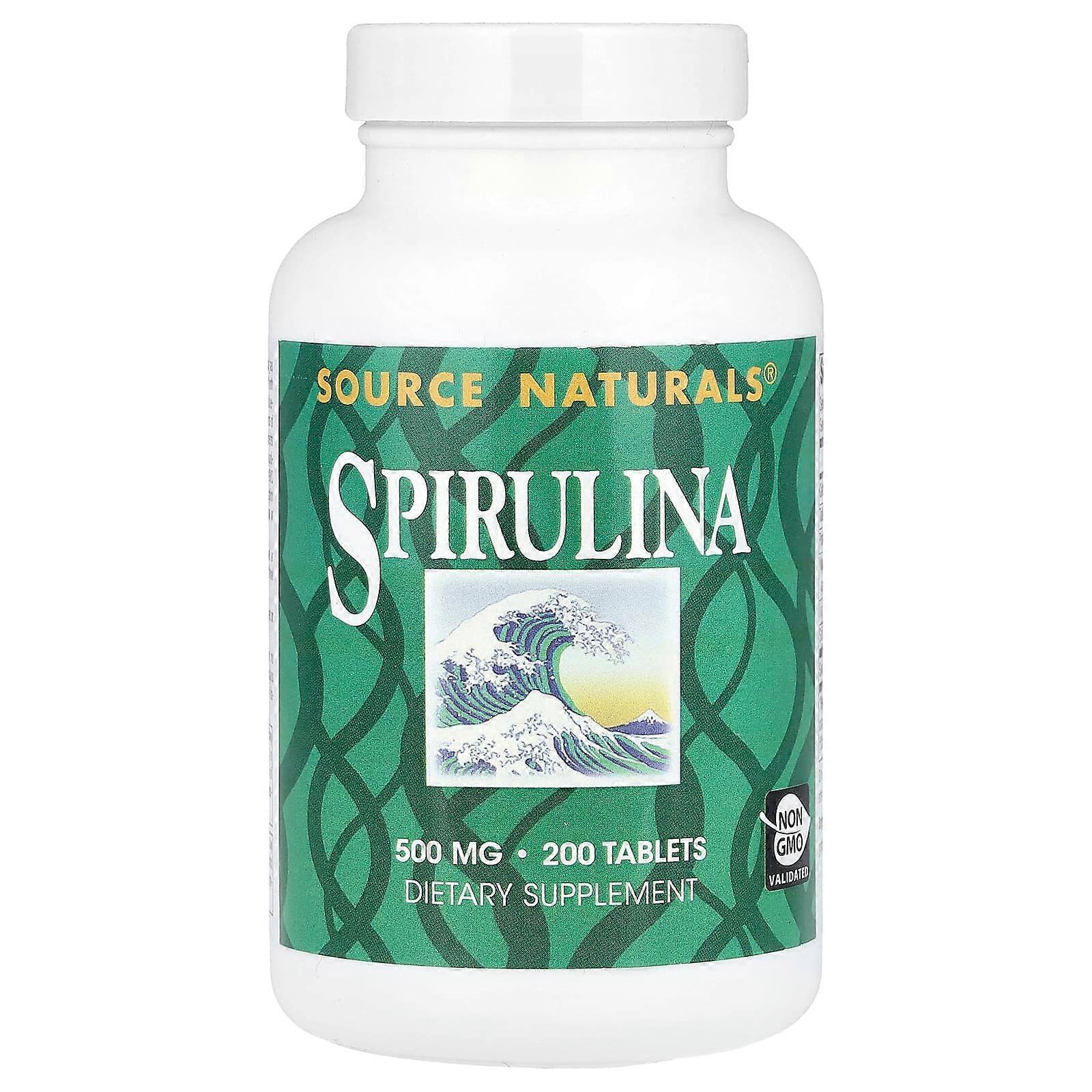 Source Naturals, Spirulina, 500 mg, 200 Tablets