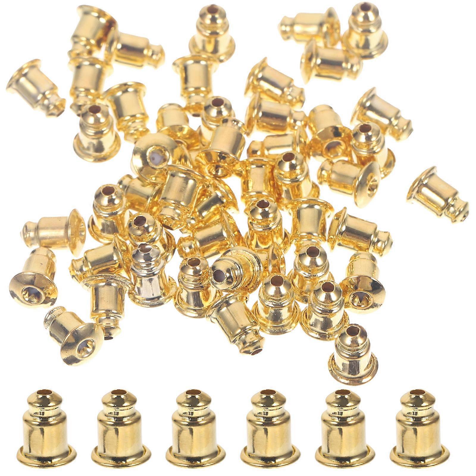 50Pcs Copper Earring Backs for Studs Offering Reliable Antislip Performance