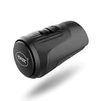 Campanello per bicicletta di ricarica USB impermeabile ad alto volume elettrico da 125 dB con allarme antifurto-Nero (uno)