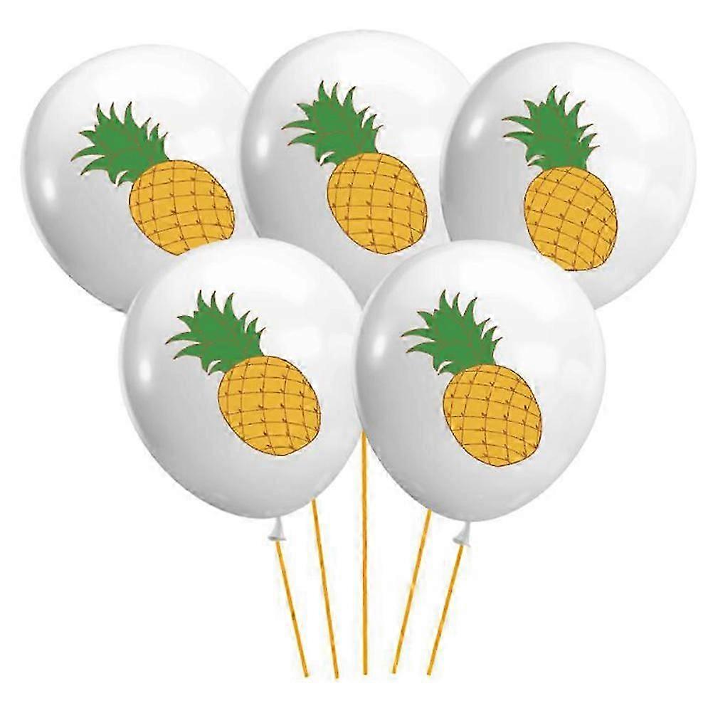Sequin Ballons Pineapple Pattern Ballons for Decor 15Pcs Party Supplies Set