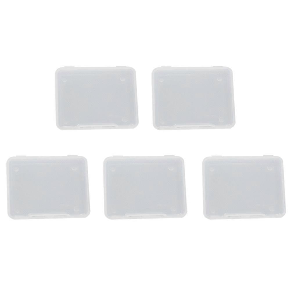 Plastic Transparent Toolbox Container for Component Storage 5Pcs