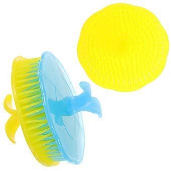 3pcs Head Body Massager Brushes Shampoo Scalp Massage Hair Washing Combs Spa Slimming Brushes (Random Color)