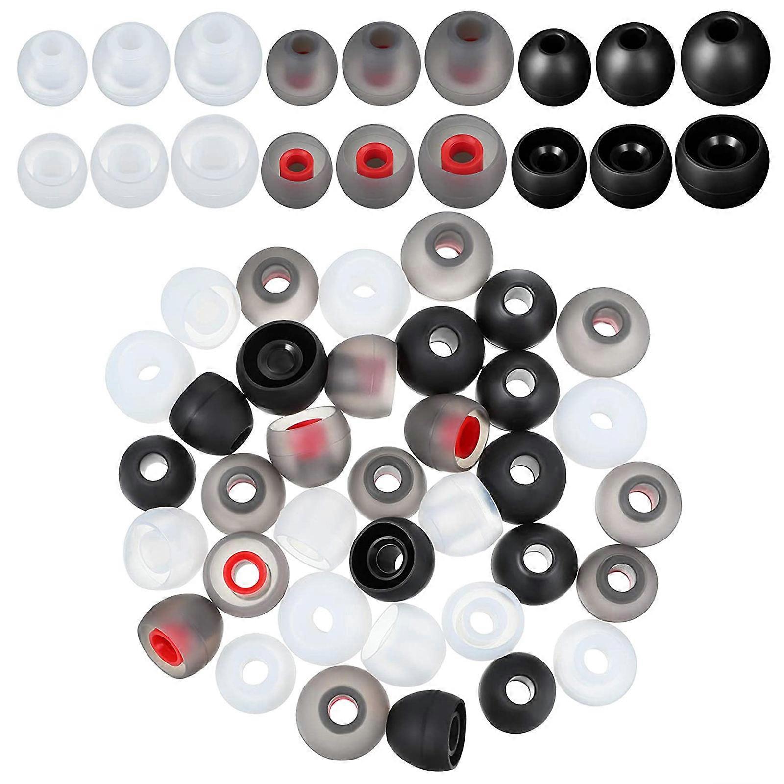 36pcs silikon øretupper ørepropp ørepropper øretelefon ørepropper tips ørepropp tips