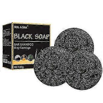 3 stuks Spartan Gray haar omkeerbare staaf, Mane Gray omkeerbare staaf, haarverdonkerende staaf zeep-M
