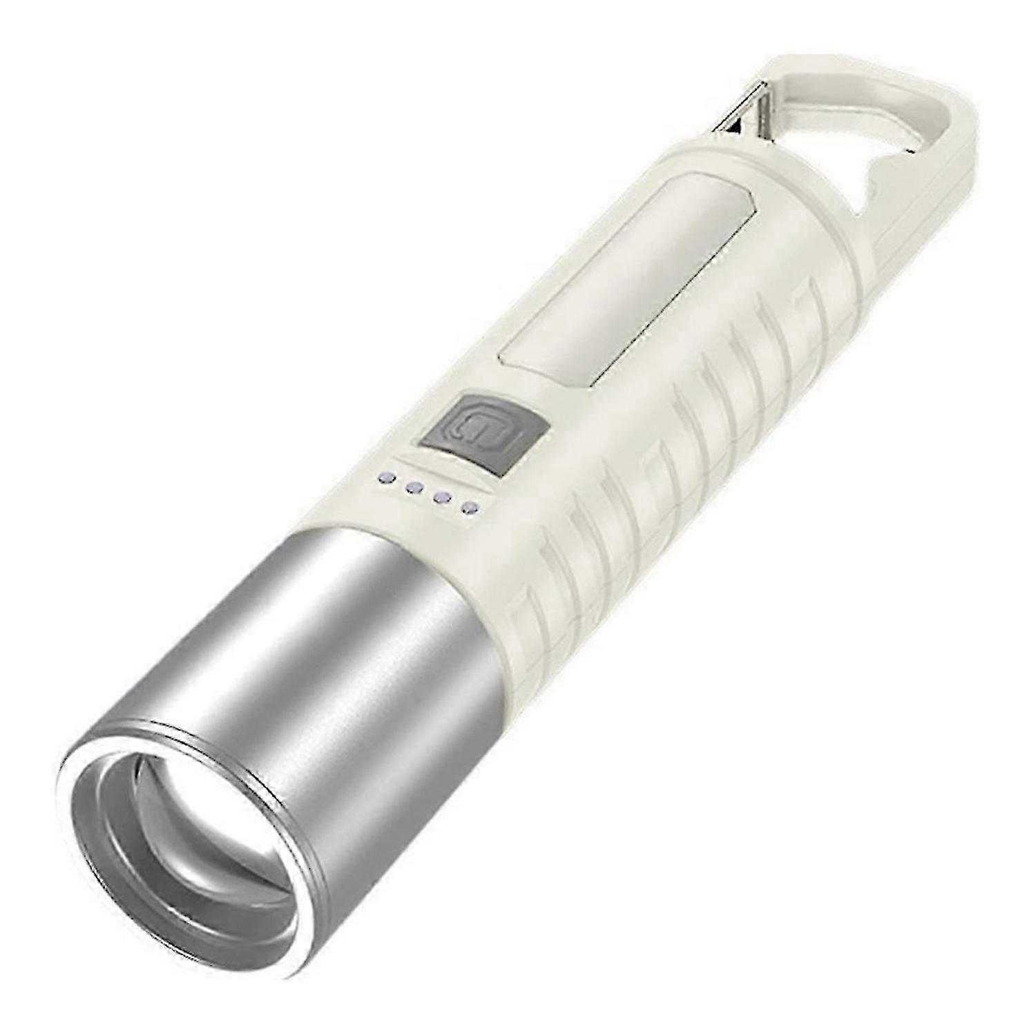 Zoomable Flashlight with Buckle LED Flashlight Camping Gear