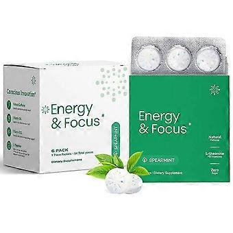Comprimidos mastigáveis ​​Neuro Energy com cafeína e sabor de menta.