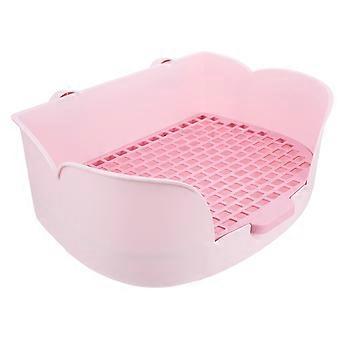 Bac à litière pour chat et lapin, toilettes portables pour animaux de compagnie