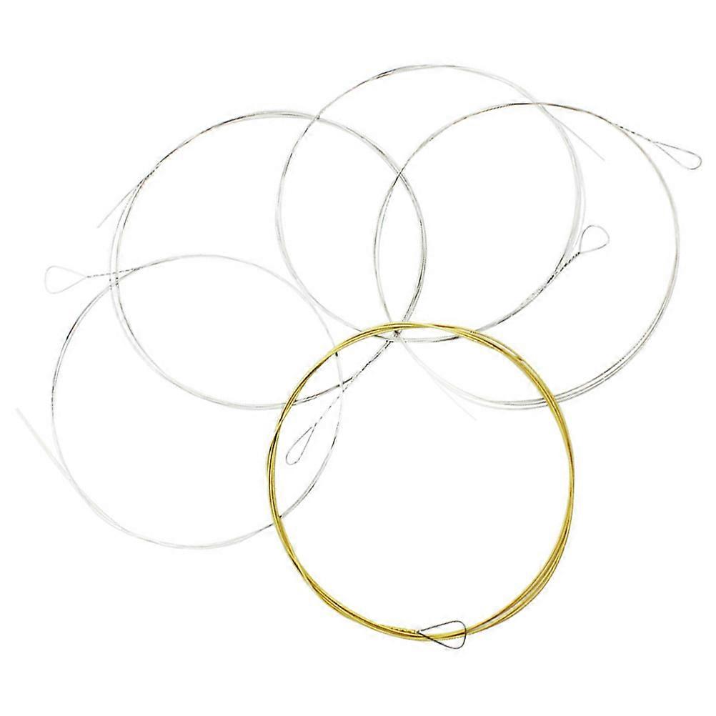 5pcs Banjo Strings 5 String Banjo Strings Stainless Steel Wire Strings Stringed Instrument Strings