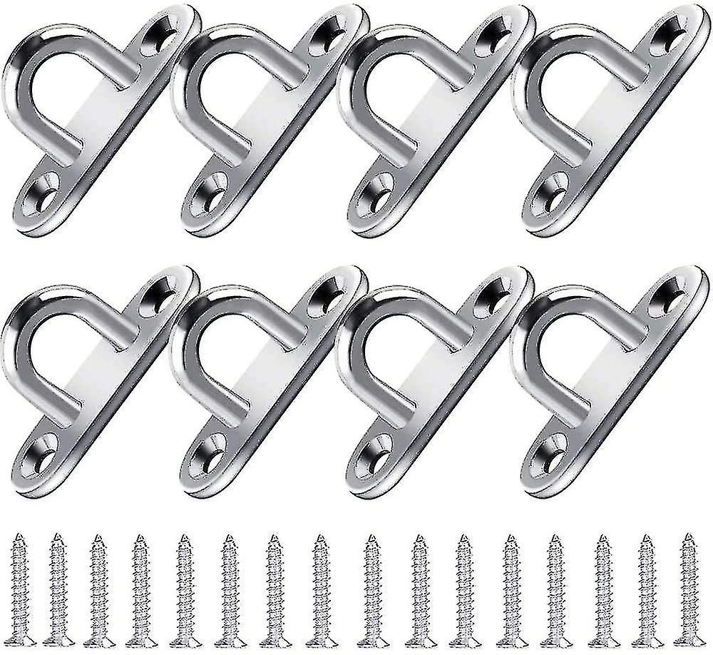 Stainless Steel Hooks (8 Pieces), Wall Screw Hooks Screw Hooks