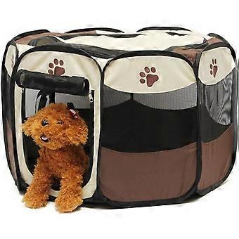 TEMPSA Puppy Playpen Foldable Octagonal Pet Fence Dog Kennel