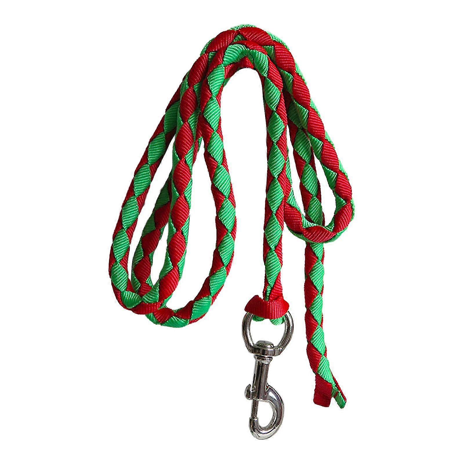Longe pour cheval avec mousqueton, corde de laisse résistante, corde tressée pour cheval_sq