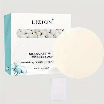 Silk Goat Milk Soap, Nourishing Moisturizing Facial Cleansing Bar, Deep Cleaning Oil Control Pore Care, Essential Oil Hand Soap Travel Gift for Dad, 6