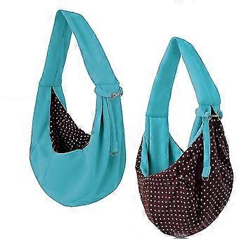 Håndfri Pet Outdoor Travel Dobbeltsidet Soft One-shoulder håndtaske