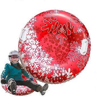 Snow Tube Inflatable Sled 80cm Durable PVC with Dual Handles for Kids and Adults Winter Fun