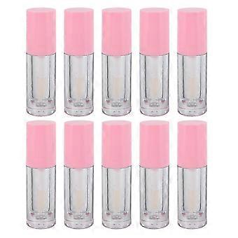 Frascos transparentes para gloss labial com pincel para armazenamento (10 unidades)