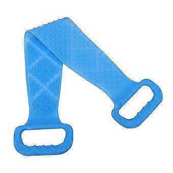 Toalha de silicone para esfoliação das costas, ideal para limpeza no banho.