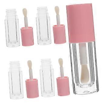5pcs Clear Lip Gloss Tubes, Refillable and Leakproof Mini Cosmetic Containers for Travel