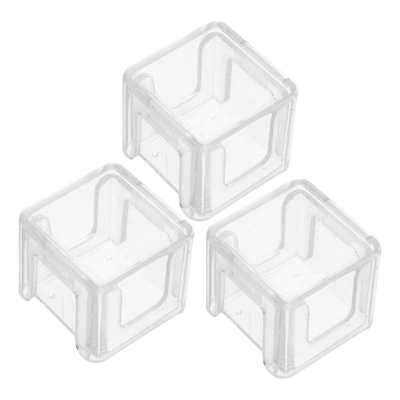 Pool Chalk Holder Portable Cube for Storage 3Pcs Billiard Chalk Boxes