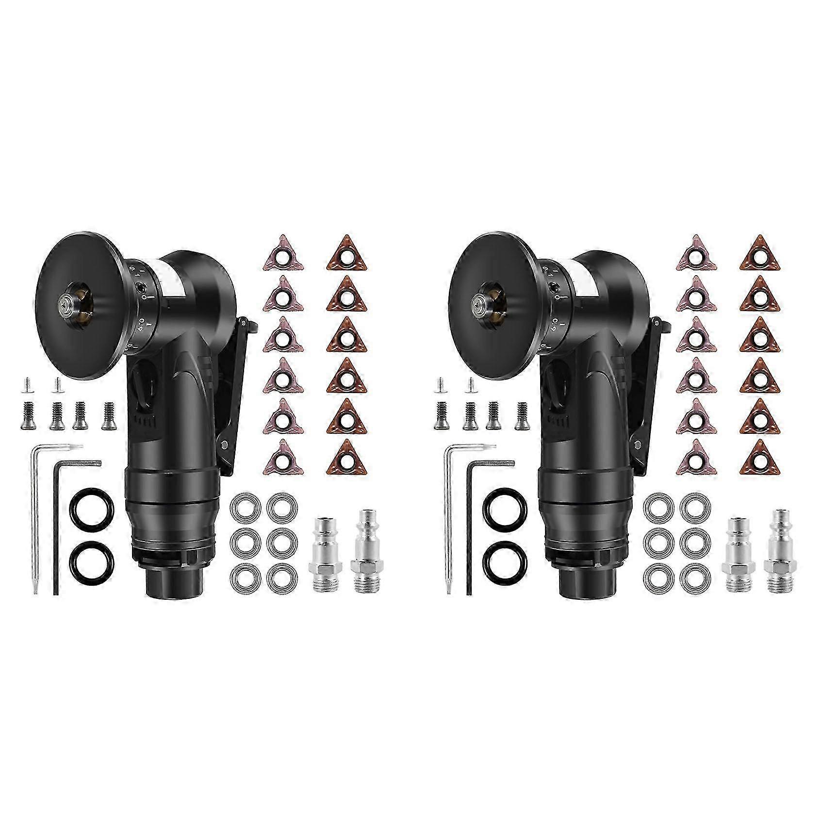 2X Pneumatic Chamfering Tool, 45 Degree Metal Deburring Trimming Chamfering Machine
